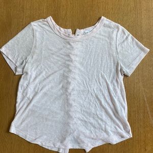 Gap short sleeve pink shirt with back detailing